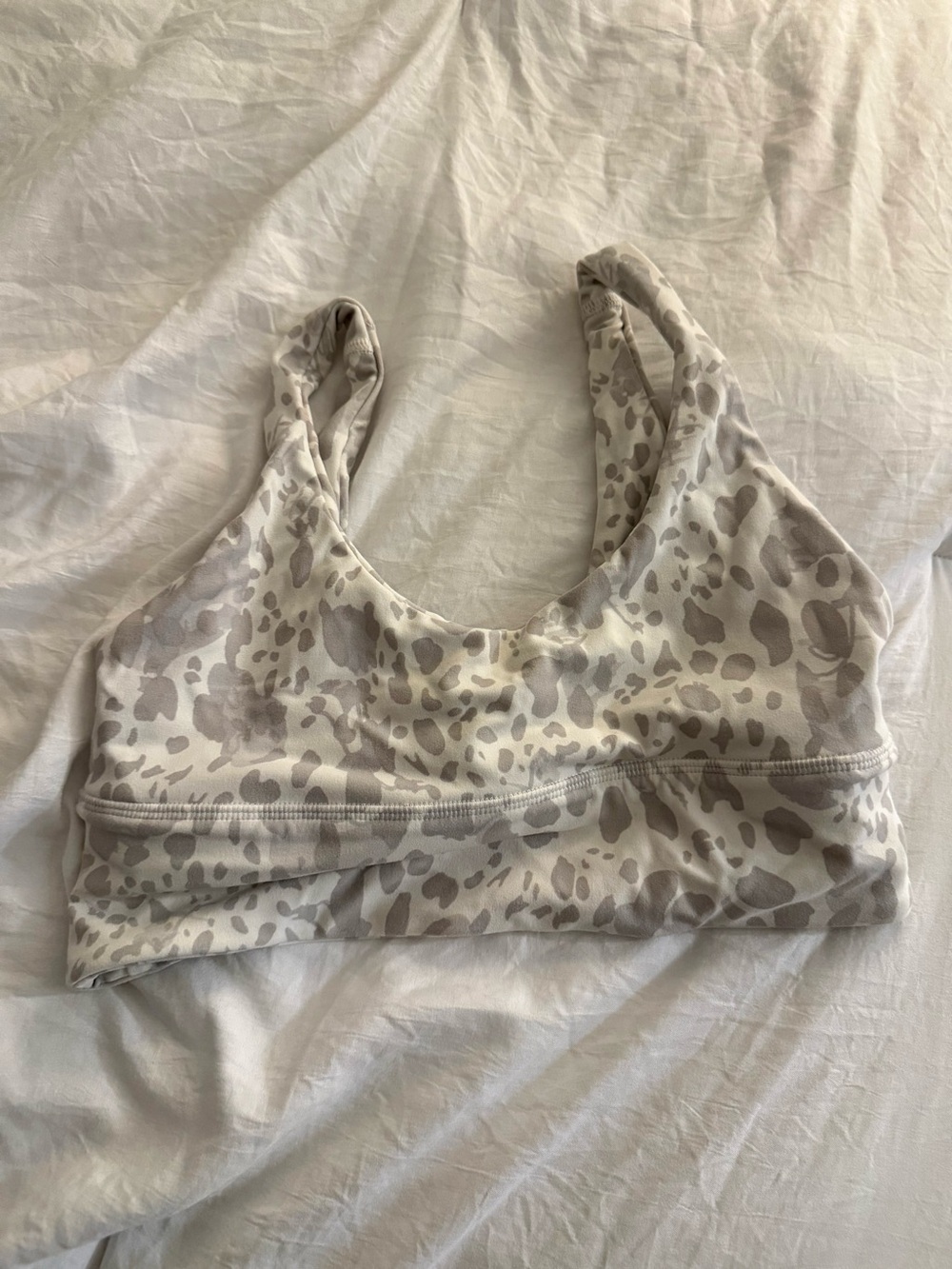 lululemon athletica Neutral Leopard Print Sports Bra - Beige Taupe